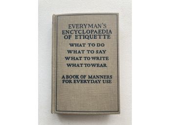 Vintage Everyman's Encyclopaedia Of Etiquette Volume II By Emily Holt (1901)