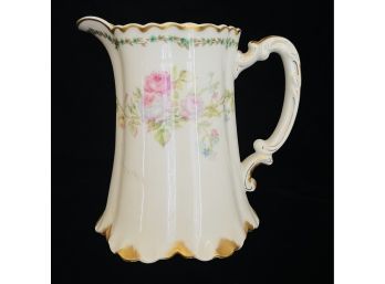 Small Haviland Pitcher With Floral Band