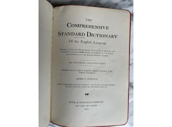 Vintage The Comprehensive Standard Dictionary By James C. Fernald