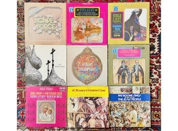 9 Pc. Vintage Classical & Modern Religious LP's