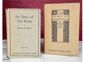 Vintage Six Days Of The Week (1924) & The Spirit Of Christmas (1921) By Henry Van Dyke