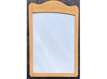 Nice Mirror In Light Oil Wood Frame