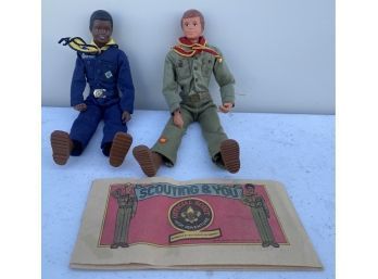 Vintage 1974 Kenner Steve Scout & Bob Scout 8' Figures