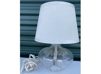 Nice Table Lamp With Glass Base