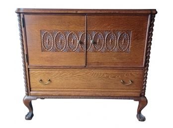 Stunning Antique Dovetail Tiger Oak Multi Drawer Sideboard