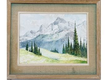 Framed Watercolor Signed J. Kirsch