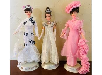 3 Pcs Vintage My Fair Lady-Eliza Barbie Dolls