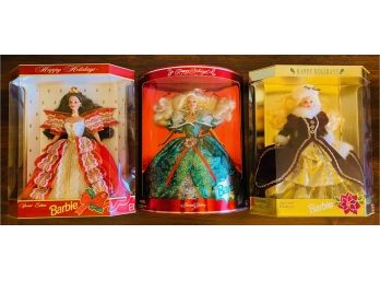 Vintage Collectors Special Of Happy Holiday Series Barbies