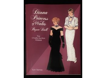 Diana, Princess Of Wales, The Charity Auction Dresses Collection Paper Doll Book By Tom Tierney (1997)