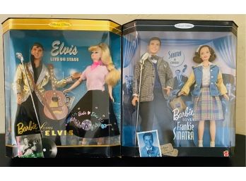 Vintage Barbie Loves Frank Sinatra And Barbie Loves Elvis NIB