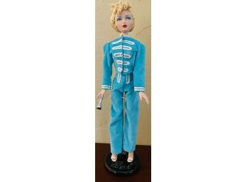 Vintage Theater Attendant Doll In Aqua Velvet Suit By 'Gene' Mel Odom For Ashton Drake Galleries