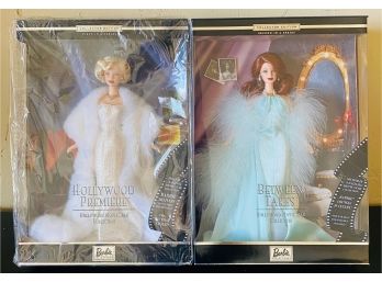 (2) HOLLYWOOD PREMIERE MOVIE STAR 1ST AND 2ND IN THE SERIES BARBIE DOLLS NIB