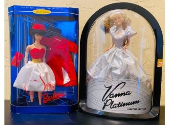 Fun, Small Collection Of Vintage Barbies  Including Vanna Platinum