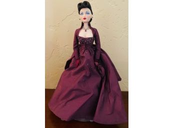 Vintage Doll By 'Violet Waters' Mel Odom For Ashton Drake Galleries Brunette In Dark Purple Logn Gown