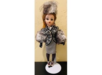Madame Alexander 2' Cissy Doll Ebony And Ivory Houndstooth