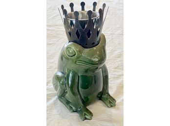 Ceramic Frog Prince Votive
