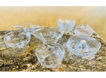 12 Pc Assorted Glass Ware With Juicer, Gravy Boat & More
