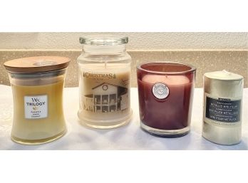 Beautiful Aquiesse WW Trilogy Ashland & Madeline's Scents Candle Lot (4 Pieces)