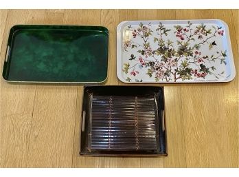 Beautiful Accessories/serving Tray Lot (3 Pieces)