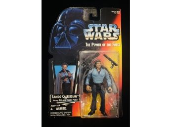 1995 Hasbro Kenner Star Wars Power Of The Force Lando Calrissian With Heavy Rifle And Pistol