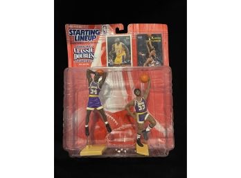 1997 Kenner Starting Line Up Classic Doubles Shaquille O'Neal And Kareem Abdul Jabbar