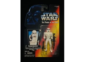 1995 Star Wars Power Of The Force Stormtrooper With Blaster Rifle