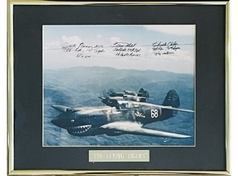 Signed Flying Tigers Photograph