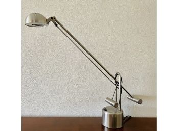 Brushed Metal Arm Lamp