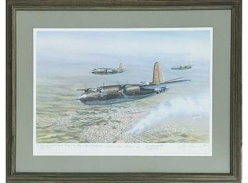 Signed & Numbered Limited Edition Lithograph Raid On Rome 1944