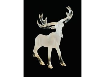 Clear & Frosted Acrylic Moose