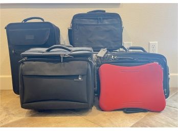 Assorted Luggage And Computer Roller Travel Bags Lot