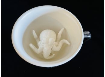 Ceramic Cup With Octopus Inside