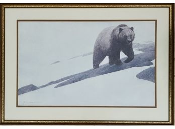 Signed & Numbered John Schoenherr Grizzly Limited Edition Lithograph