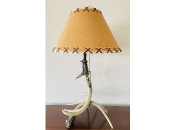 Resin Antler Table Lamp