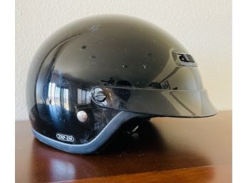 Black Motorcycle Helmet Size M #1