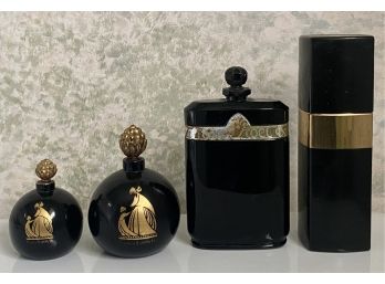 4 Piece Collection Of Vintage Perfume Bottle Incl. Chanel No. 5 Spray Cologne & More