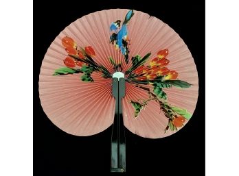 Vintage Oriental Folding Hand Fan