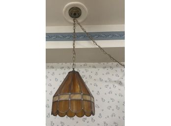 Vintage Stained Glass Hanging Ceiling Lamp