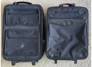 International Traveler Suitcase & Matching Dark Blue Suitcase