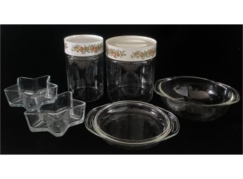 Assorted Lot Of Kitchen Glassware Incl. Pyrex