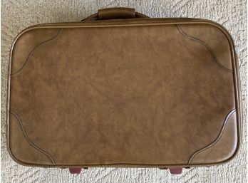 Brown Leather-like Airway Suitcase