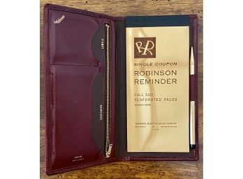 Vintage Robinson Reminder Pocket Book W/ Full Size Perforated Pages