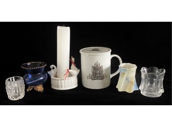 Assorted Lot Of Small Porcelain And Glass Decorative Pieces