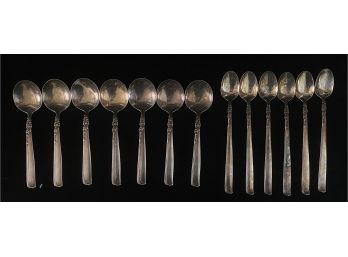 Collection Of Oneida Prestige Gay Adventure Silver Plated Spoons