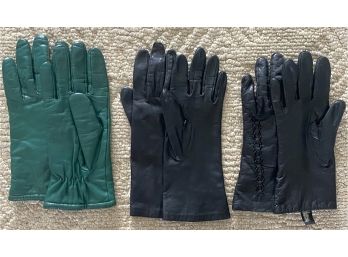 Small Acrylic & Nylon Glove Lot (3 Pairs)