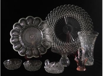 Assorted Collection Of Vintage Glassware