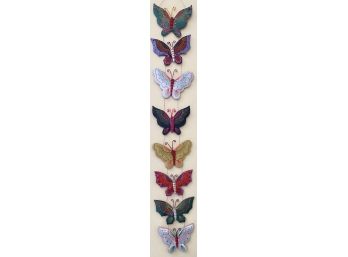 Decorative Hand Stitched Hanging Butterfly Wall Piece