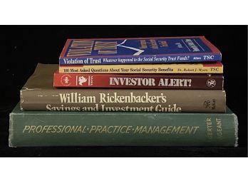 Professional Practice Management, Social Security, & Investment Book Lot