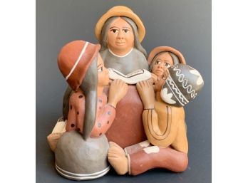 Clay Family Figurine