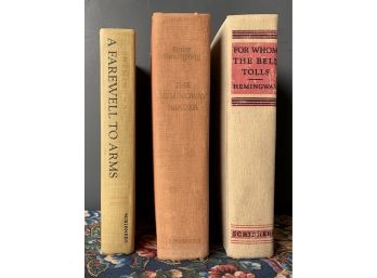 Lot Of 3 Early Hemingway Books